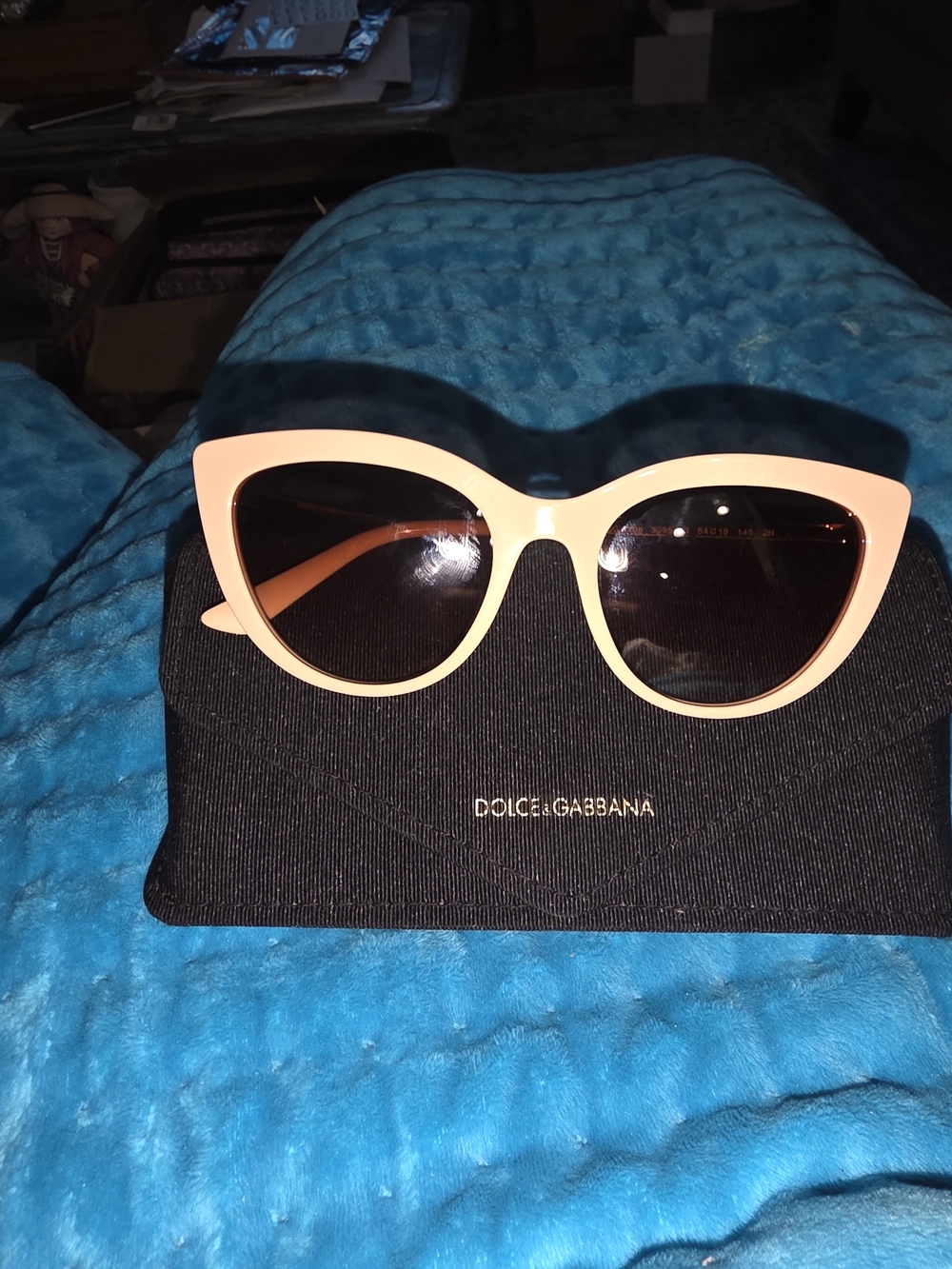 Dolce & Gabbana Peach Cat-Eye Sunglasses